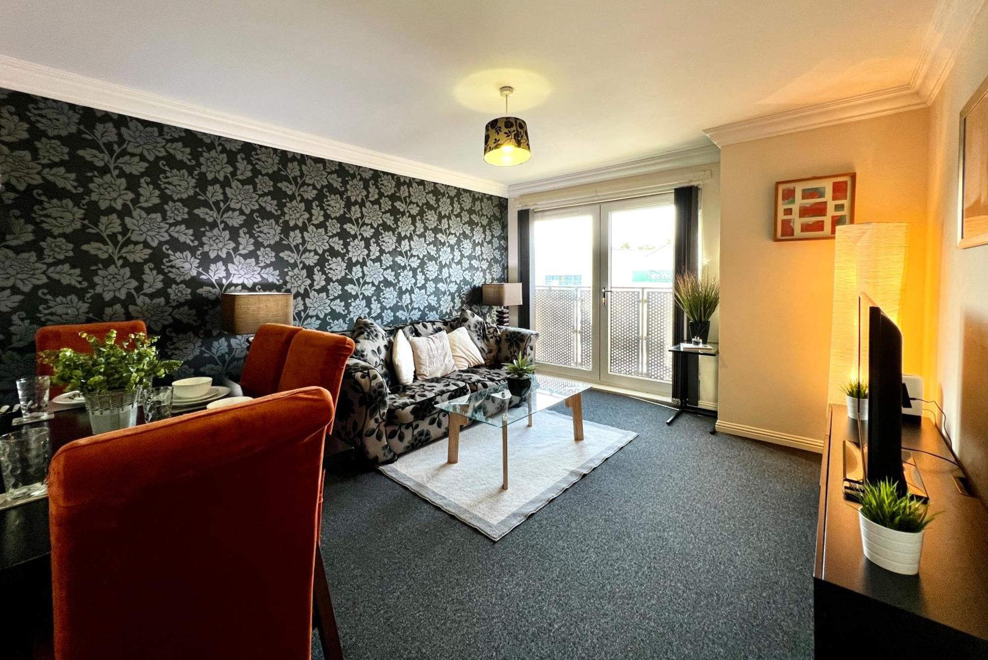 Stylish Modern Flat With Juliet Balcony & Parking Διαμέρισμα Γλασκώβη Εξωτερικό φωτογραφία
